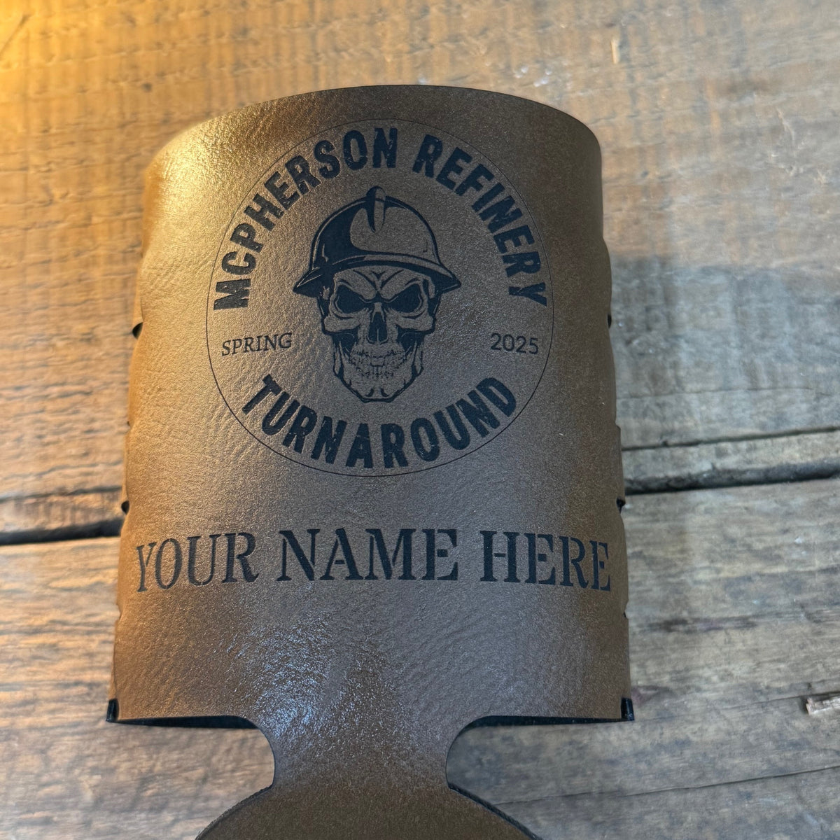 Personalized Turnaround Can Duster Dark Brown